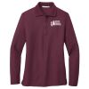 Ladies Silk Touch Long Sleeve Polo Thumbnail